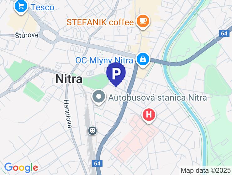 Dlhodobý prenájom vnútorného parkovacieho miesta v Nitre