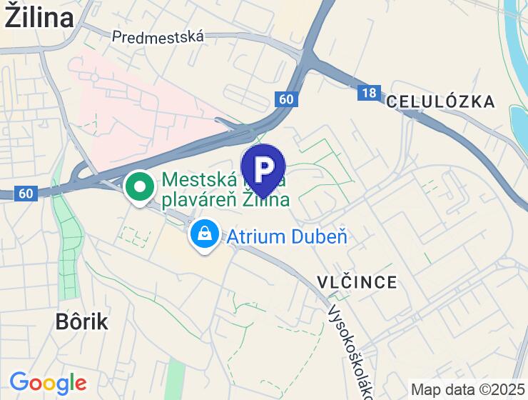 Dlhodobý prenájom vnútorného parkovacieho miesta v Žiline