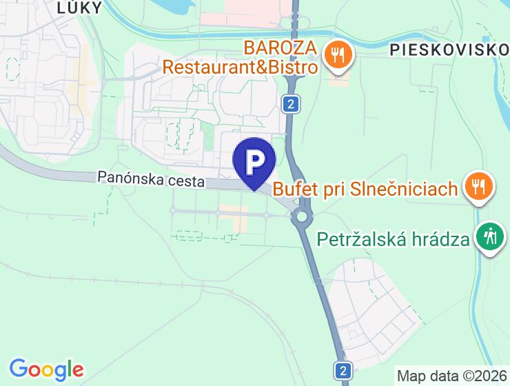Dlhodobý prenájom vonkajšieho parkovacieho státia v Slnečniciach, BA