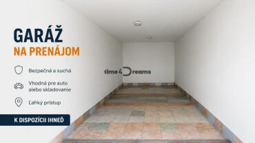 Prenájom garáže vo Zvolene blízko vlakovej stanice