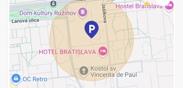 Dlhodobý prenájom parkovacieho miesta v Ružinove
