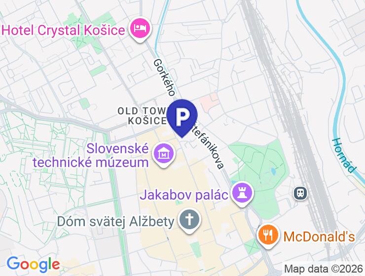 Exkluzívne parkovacie státie na predaj v Košiciach - Staré Mesto