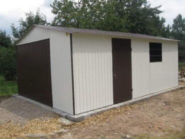 Kovová garáž s rozmermi 4 x 6m - Akrylový povrch