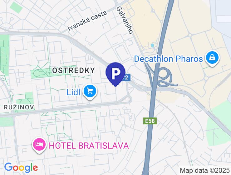 Garáž 17 m² na predaj na Astronomickej ulici v Ružinove