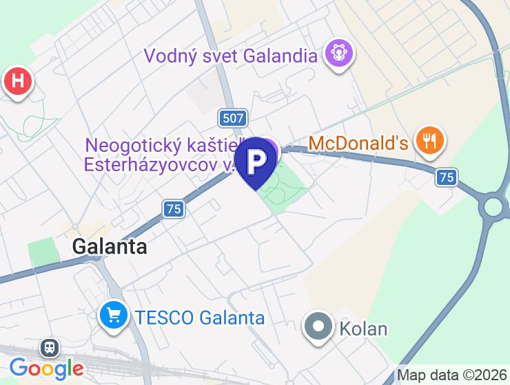Garáž na predaj s elektrinou v Galante na Parkovej ulici