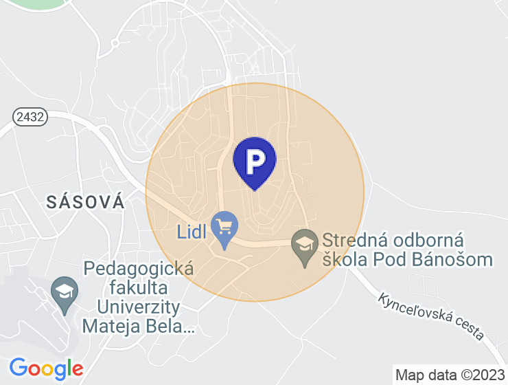 Garáž na prenájom Banská Bystrica časť Sásová