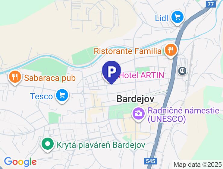Garáž na prenájom na Fučikovej ulici v Bardejove