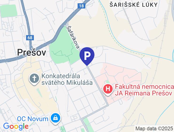 Garáž na prenájom na Šafárikovej ulici blízko nemocnice