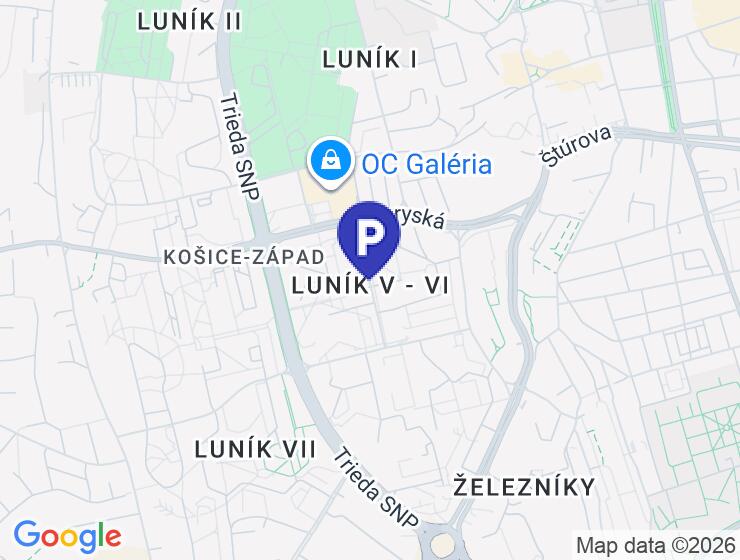 Garáž na prenájom na ul. Pražská v Košiciach