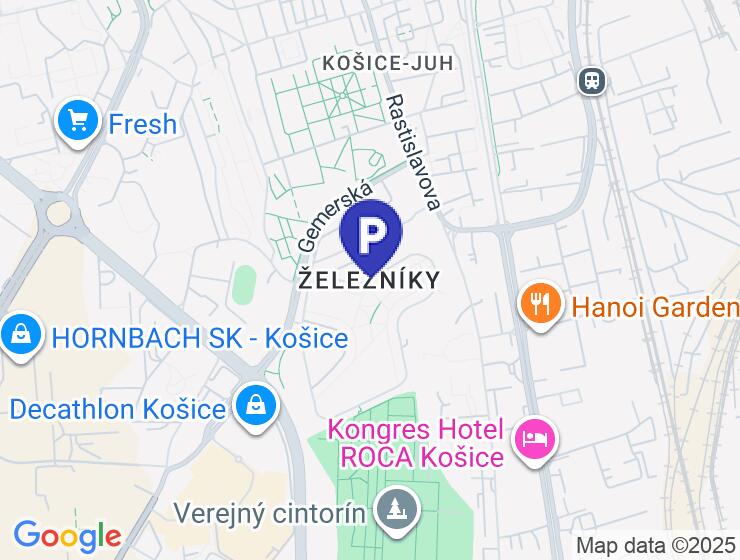 Garáž na prenájom pri ulici Krakovskej v Košiciach-Juh