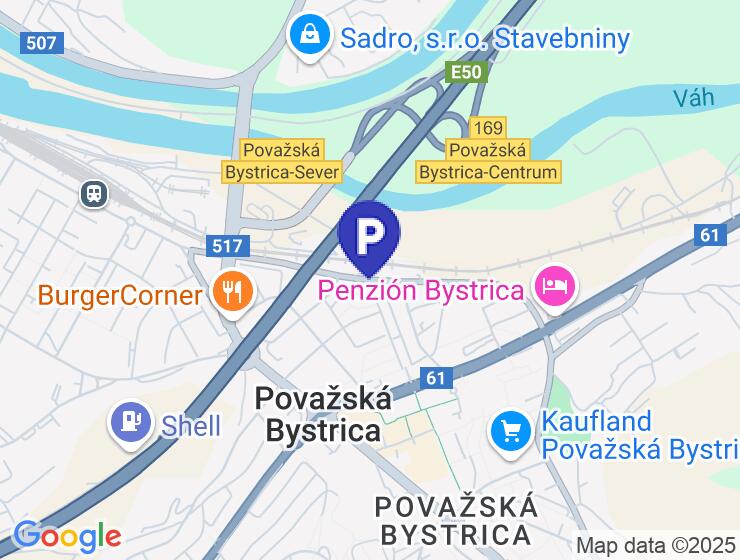 Garáž na prenájom v Považskej Bystrici s elektrinou