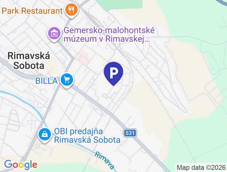 Garáž na prenájom v Rimavskej Sobote