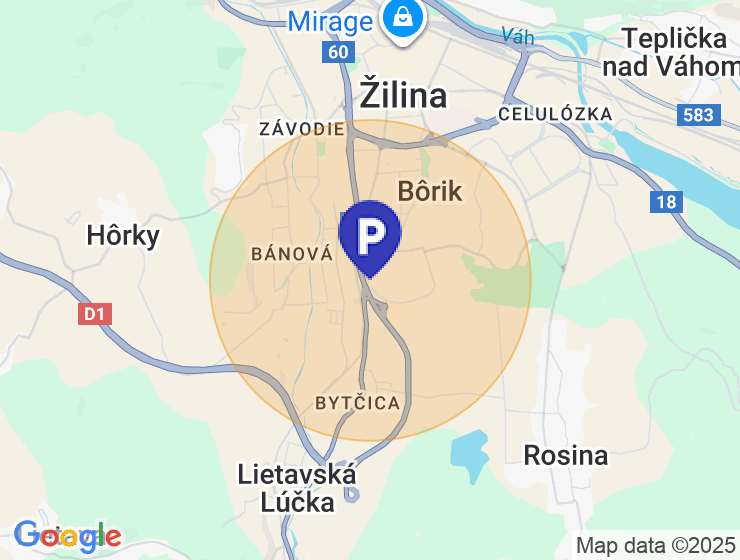 Garaz na prenajom v Ziline