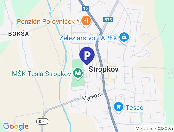 Garáž s elektrickým pripojením v Stropkove
