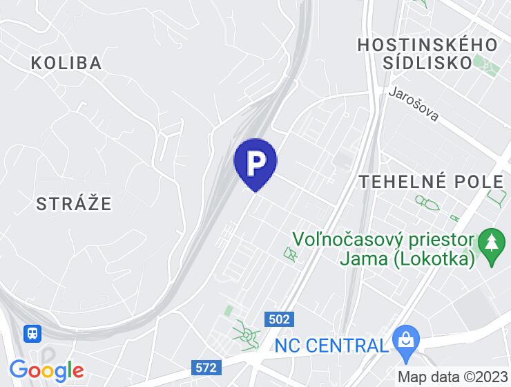 Garáž v bízkosti Račianského mýta, Pionierska (na konci Kraskovej ulice).