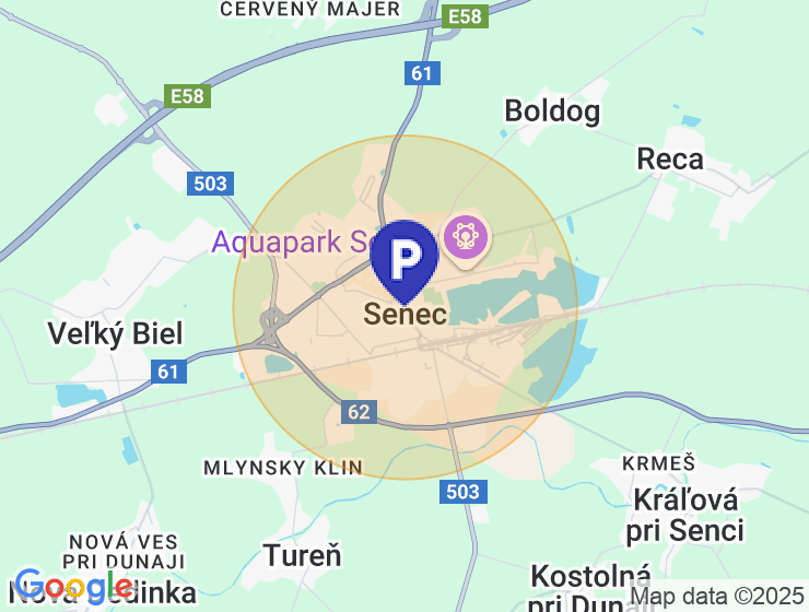 Hladam - Garáž v Senci a okoli s elektrikou a vodou