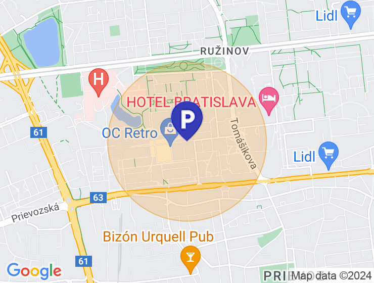 Hľadám Garáž, OC Retro, BA