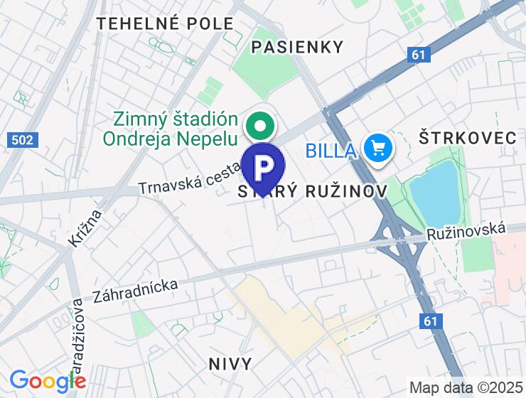 Garážové státie na predaj v Bratislave pri štadióne A. Nepelu