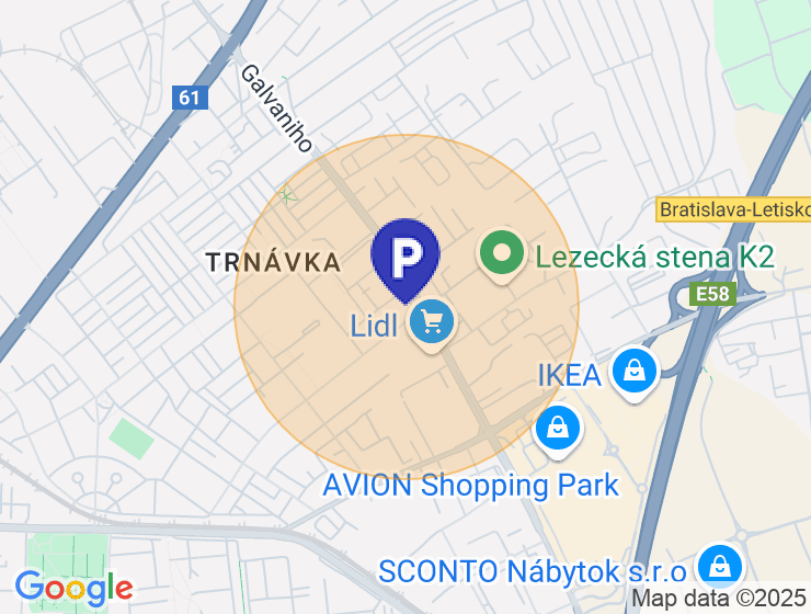 Hľadám dlhodobý prenájom parkovacieho miesta, Galvaniho dvory