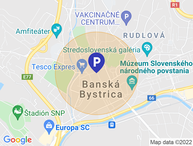 Hľadám parkovacie miesto v Banskej Bystrici