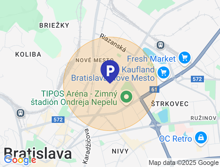 Hľadám parkovacie miesto, ul Osadná, BA