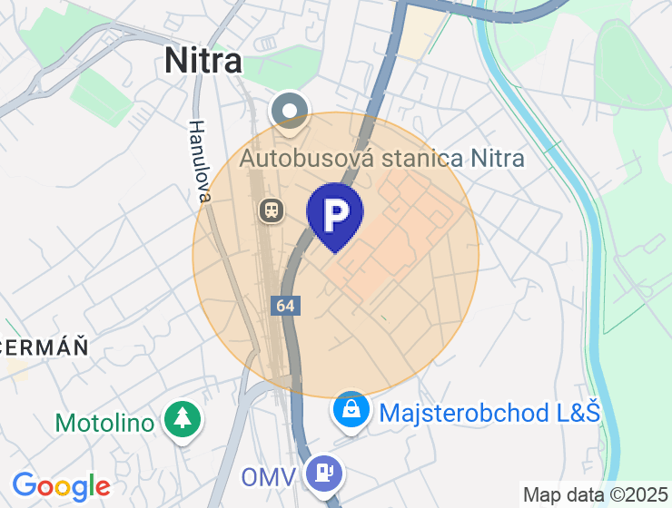 Hľadám parkovacie miesto, Pivovarská ulica, NR