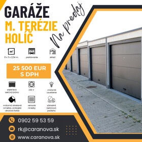 Predaj nových garáží na M. Terézie, Holíč