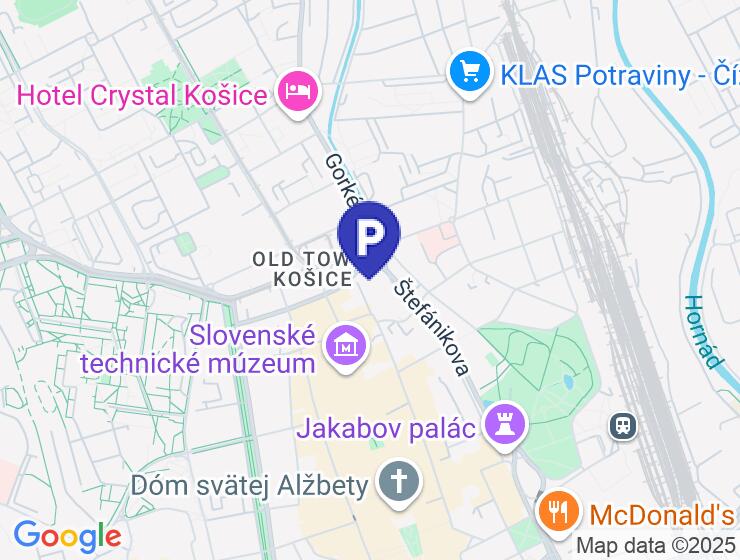 Kryté parkovacie miesto na prenájom v centre Košíc