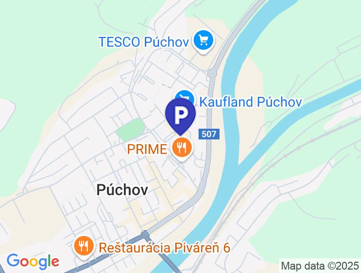 Kryté parkovacie miesto na prenájom v Púchove