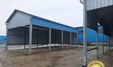 Prenájom plechových prístreškov 101 m2 v Zvolene