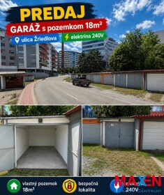 Murovaná garáž s pozemkom na predaj v Košiciach - Staré Mesto