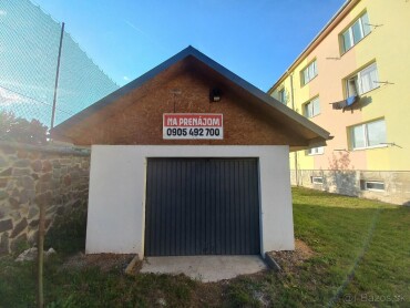 Dlhodobý prenájom garáže v centre Sniny