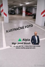 Predaj podzemného garážového státia v Poprade - Karpatská Residence