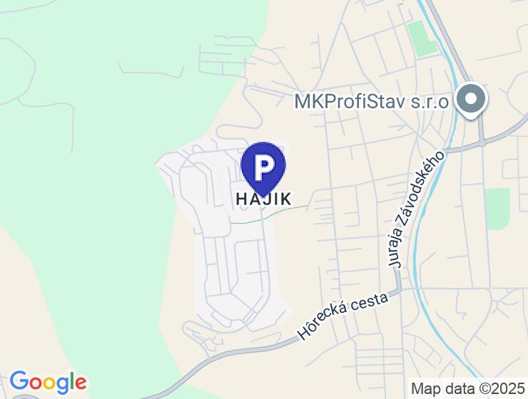 Miesto v zdieľanej garáži pre motorku na Hajiku