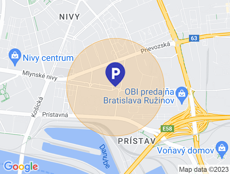 Hľadám parkovacie miesto - Mlynské Nivy, BA