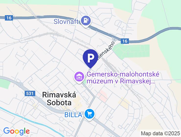 Murovaná garáž na predaj na Gorkého ulici v Rimavskej Sobote