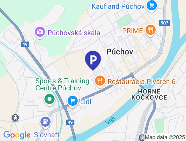 Murovaná garáž na predaj v Púchove, Gorazdova ulica