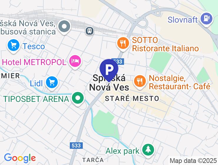 Murovaná garáž na prenájom v centre s elektrinou