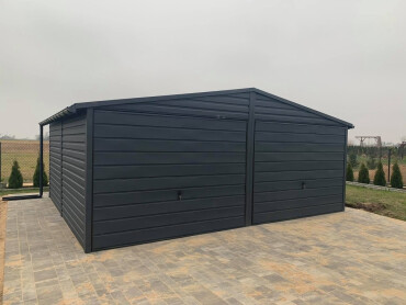 Plechová garáž 6x6 s trapézovým plechom