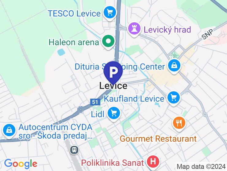 Na predaj garáž v centre Levíc