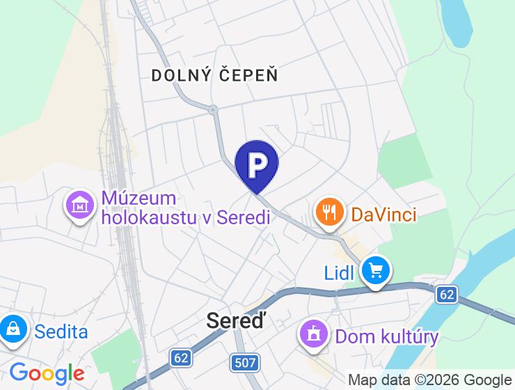 Na predaj garáž v Seredi na ulici Čepeňská s rozlohou 18 m2