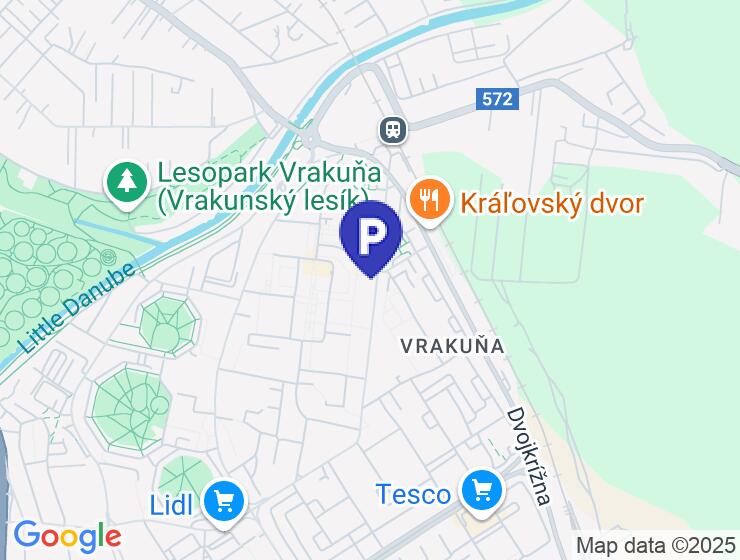 Na predaj garážové miesto v podzemí bytového domu Vila Lujza