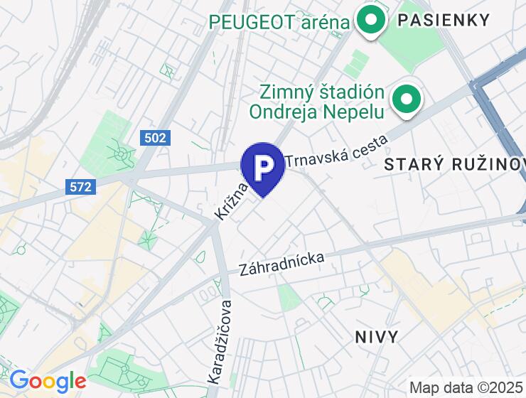 Na predaj garážové parkovacie státie na Metodovej ulici v Bratislave