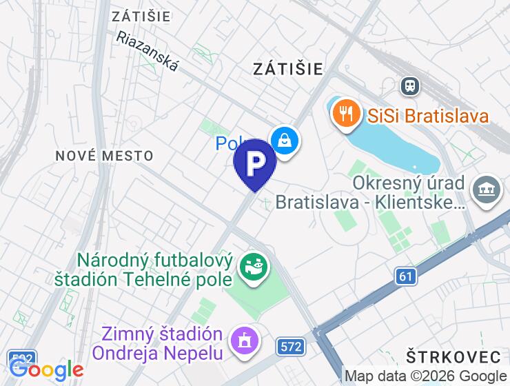 Na predaj kryté parkovacie státie č. 10 v Bratislave – Nové Mesto