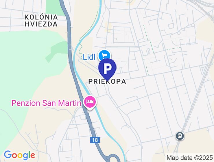 Na predaj murovaná garáž 18 m² v Martine - Priekopa