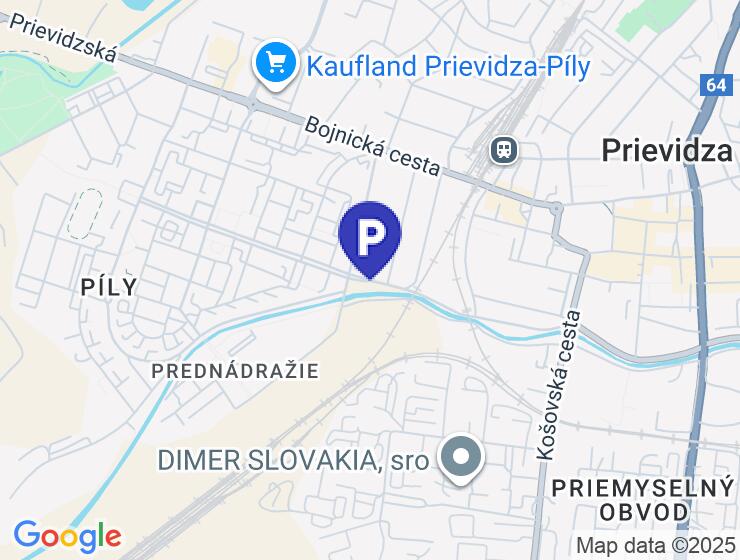 Na predaj murovaná garáž 28 m2 v Handlovej na ul. Mier