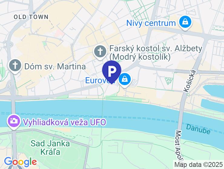 Na predaj parkovacie miesto v garáži EUROVEA, Bratislava