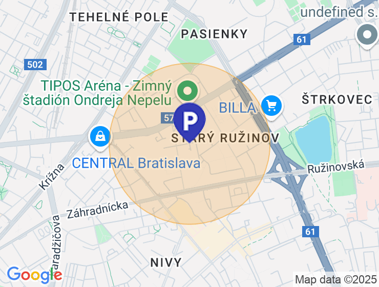 Na predaj parkovacie miesto v garážovom objekte, Bratislava