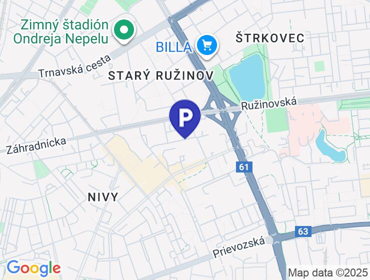 Na predaj parkovacie státie na Klincovej ulici v Ružinove