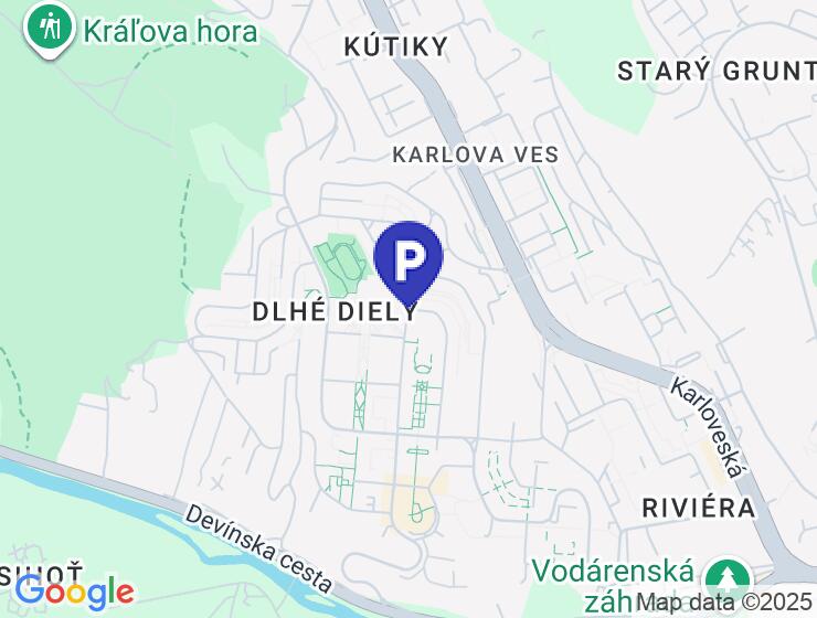 Na predaj podzemná garáž v Karlovej Vsi na ulici Ľudovíta Fullu